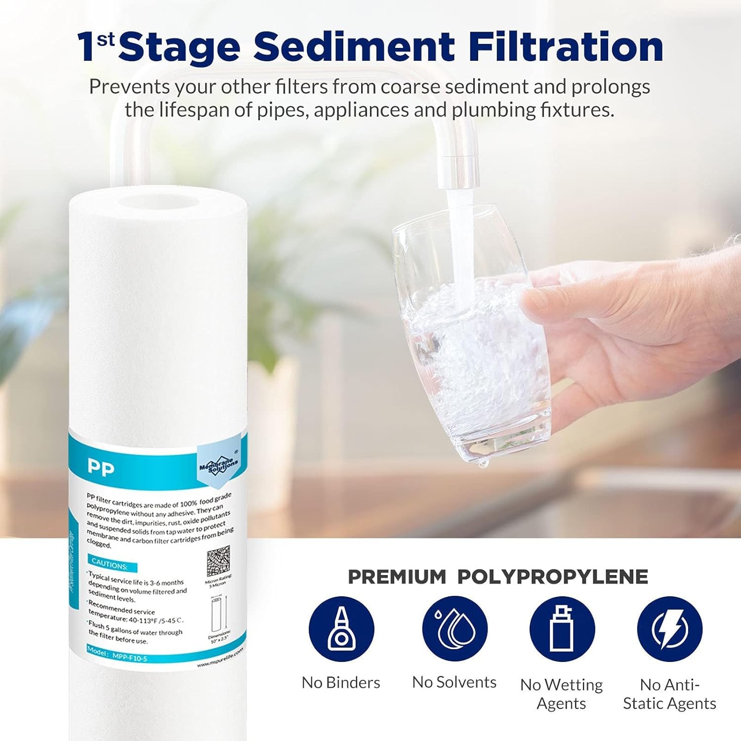 1-3 Year Set 5-Stage 50 GPD RO Water Filter Fit for APEC Reverse Osmosis Systems