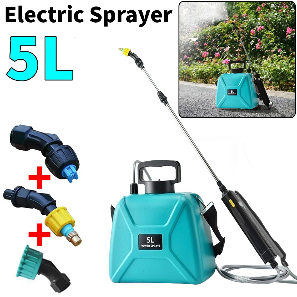 5L Rechargeable Electric Garden Plant Sprayer Battery Powered Pump Sprayer NEW