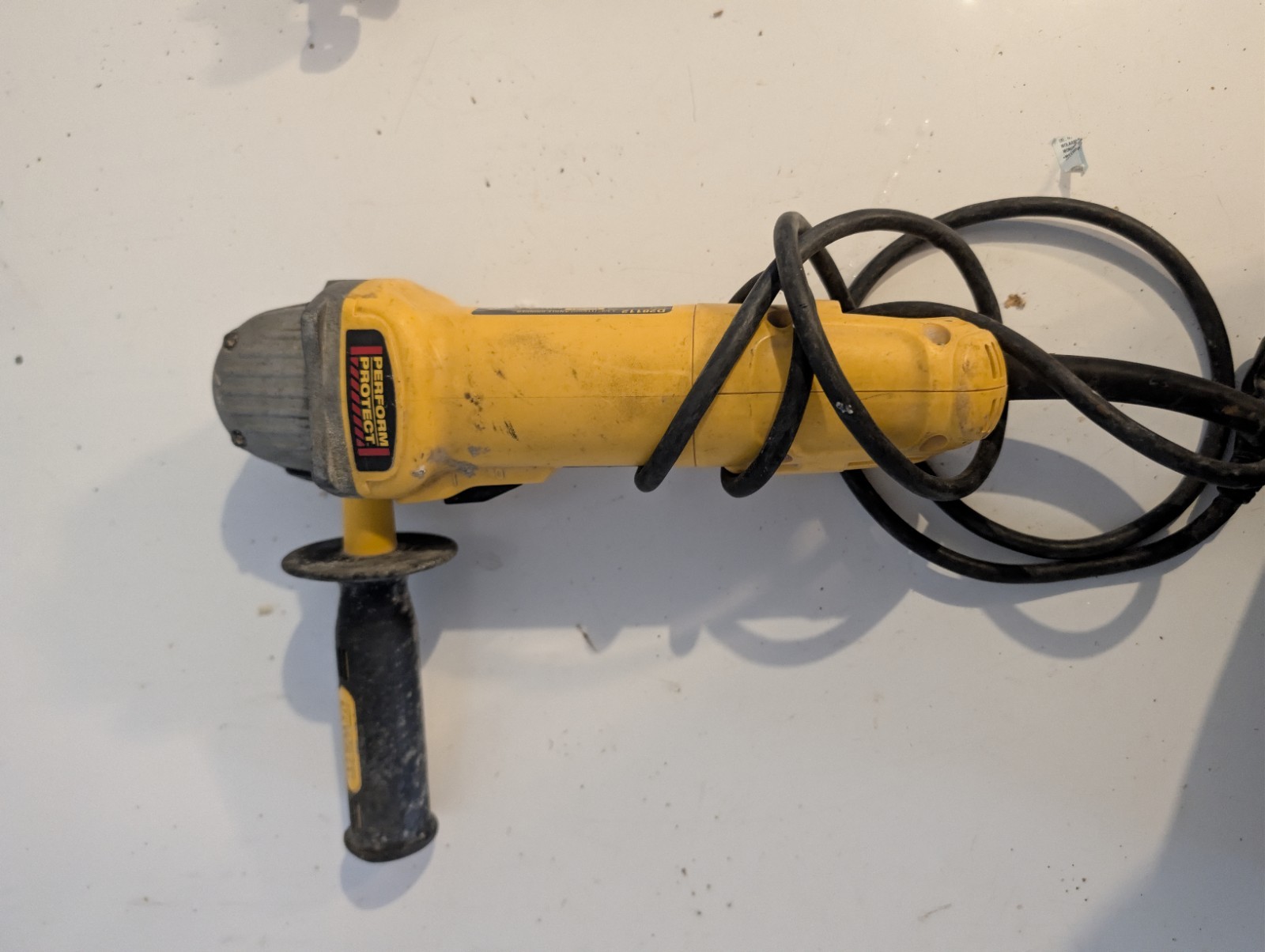 DEWALT Corded Electric Angle Grinder Rotary/Circular w/ Side Handle Yellow/Black