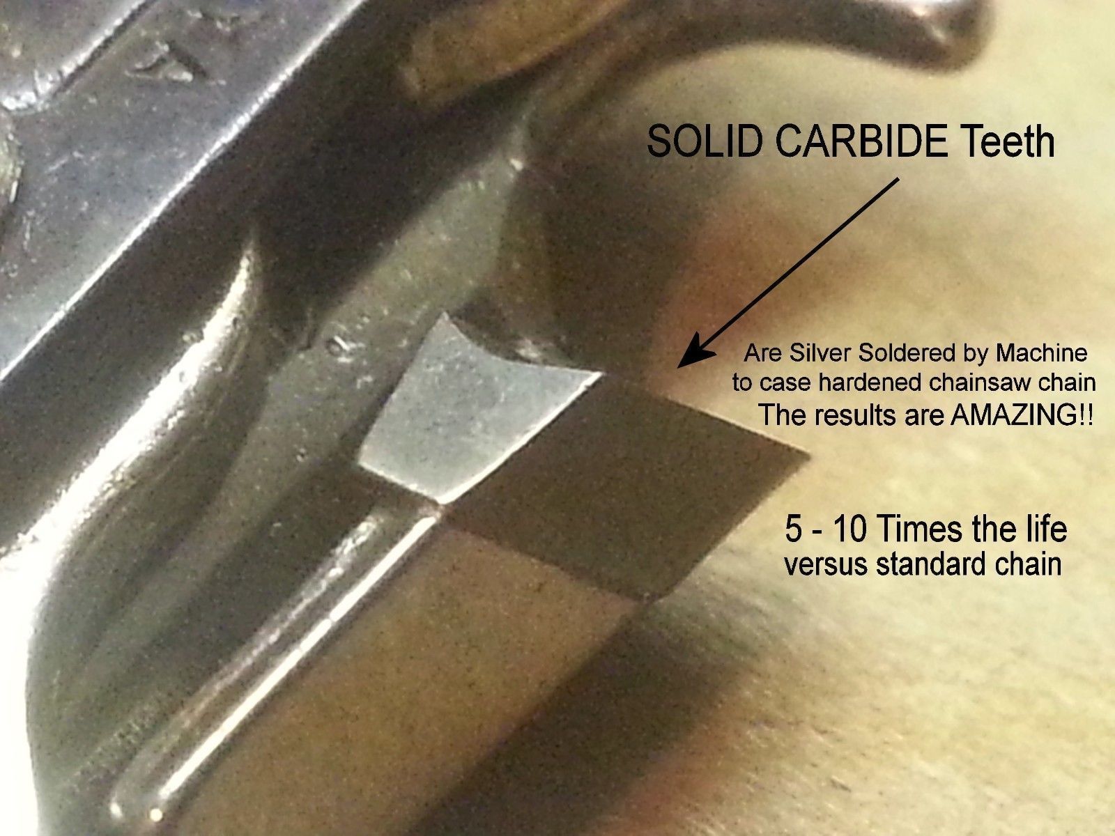 *SOLID CARBIDE* – Skip Chain Chainsaw Chain 3/8″ x 0.063″ – OR – 3/8″ ANY LENGTH