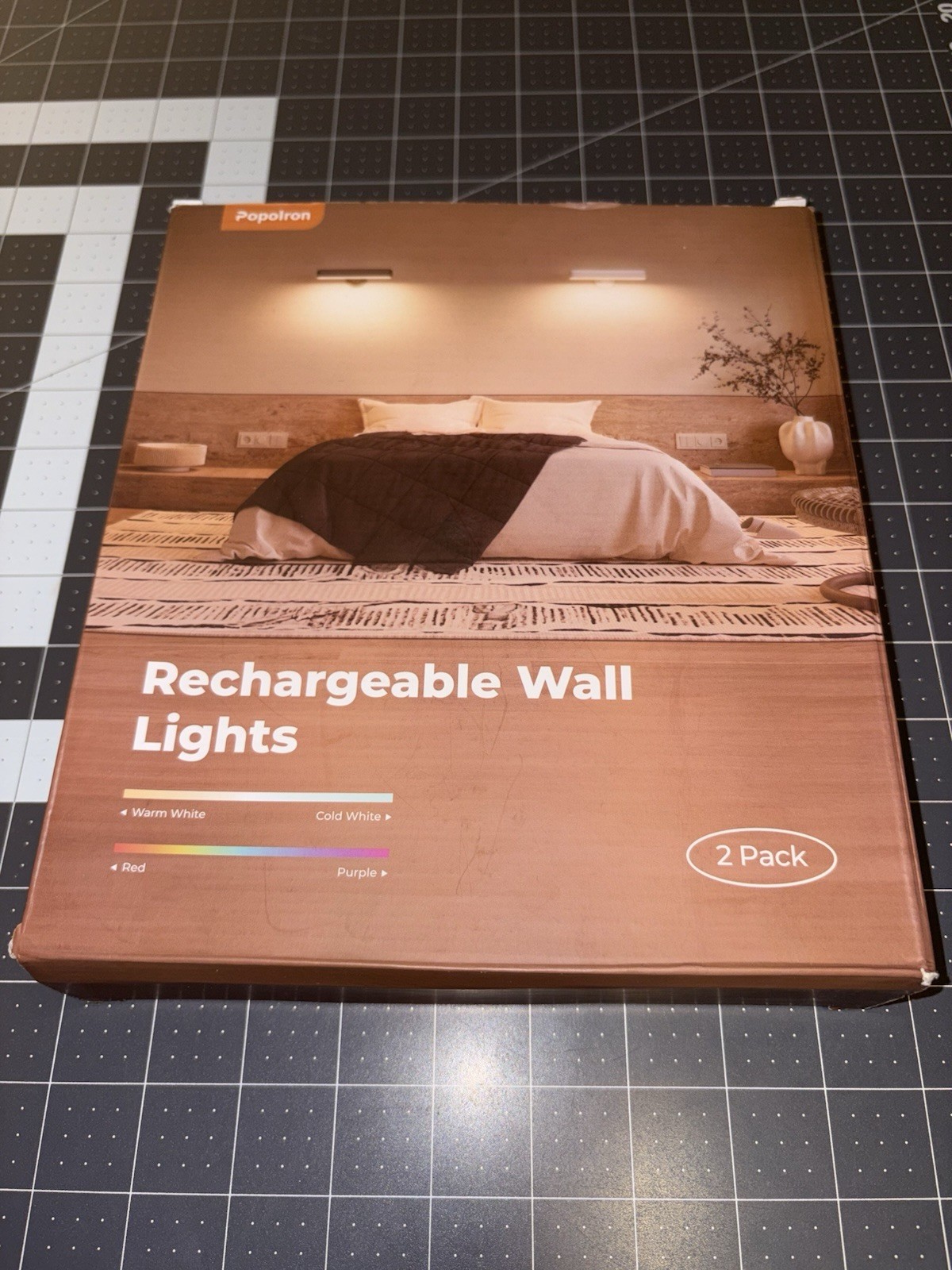 Rechargeable Wall Sconces LED Wall Lights with 7500Mah Battery Lamp for Bedroom