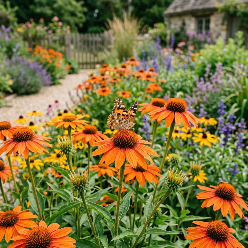 100 Orange Coneflower Seeds for Planting – Vibrant Heirloom Perennial Garden