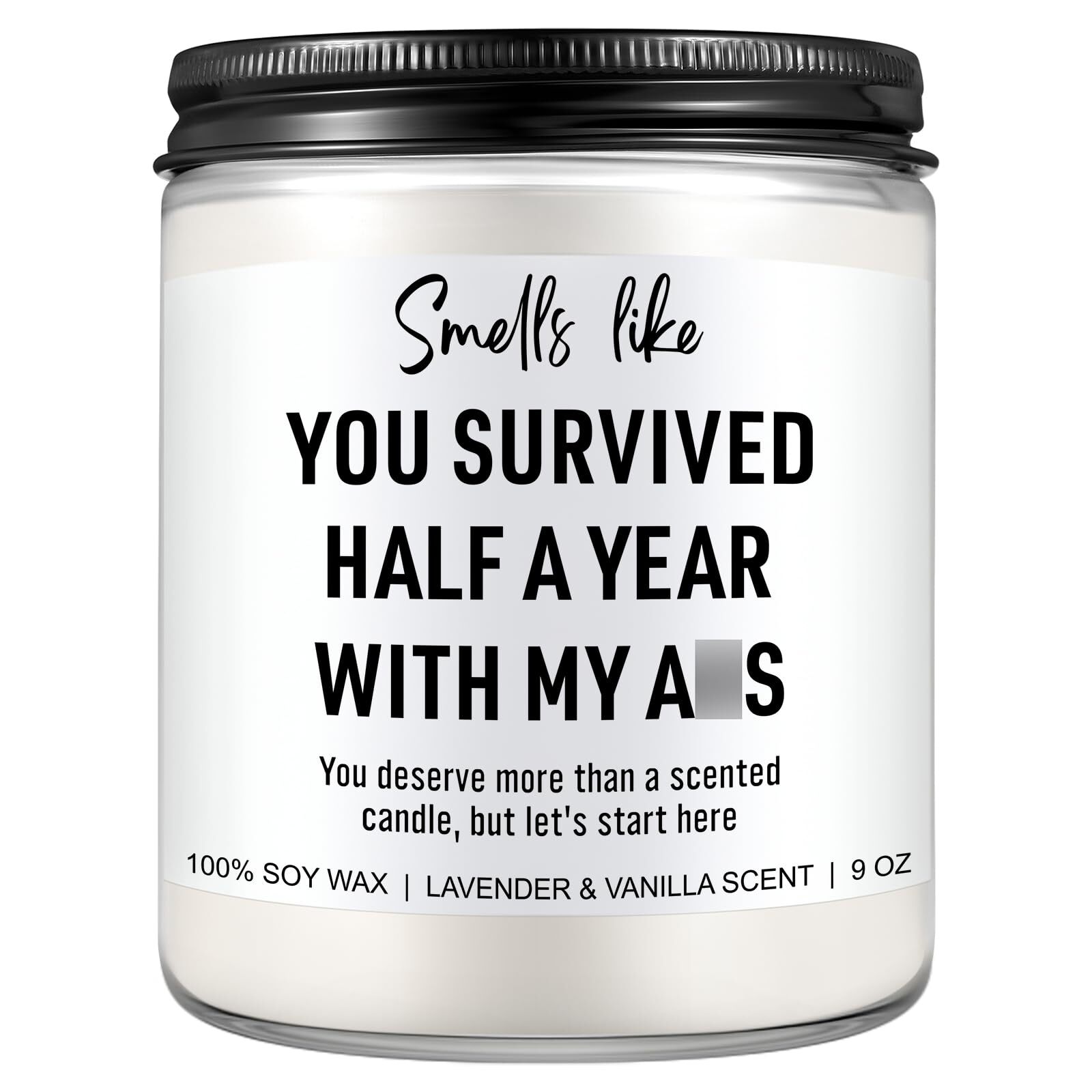 6 Month Anniversary Candle for Boyfriend Girlfriend – 6 Months Wedding Annive…