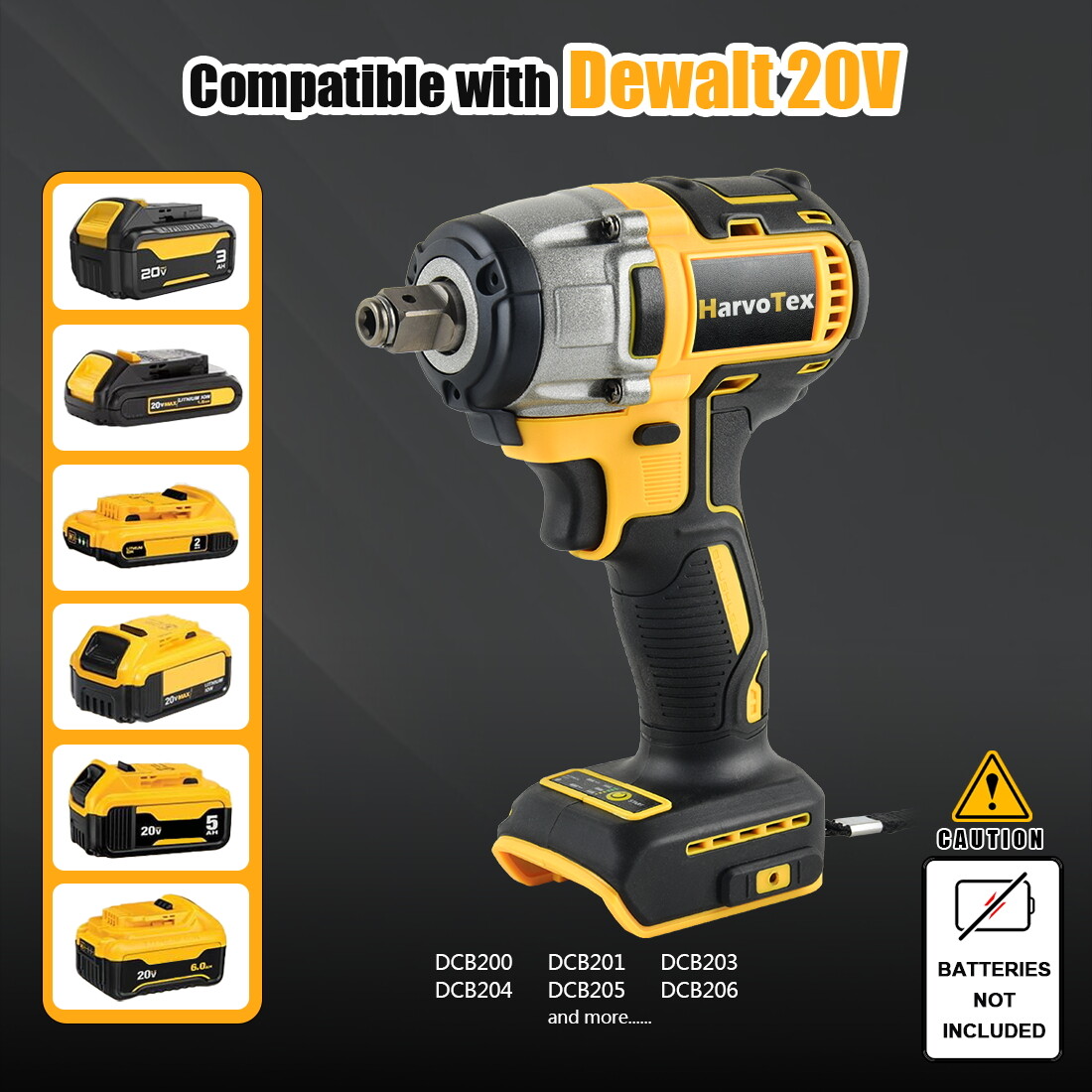 For Dewalt 20V Battery Cordless Impact Wrench 1/2″ Brushless Bare Tool Only