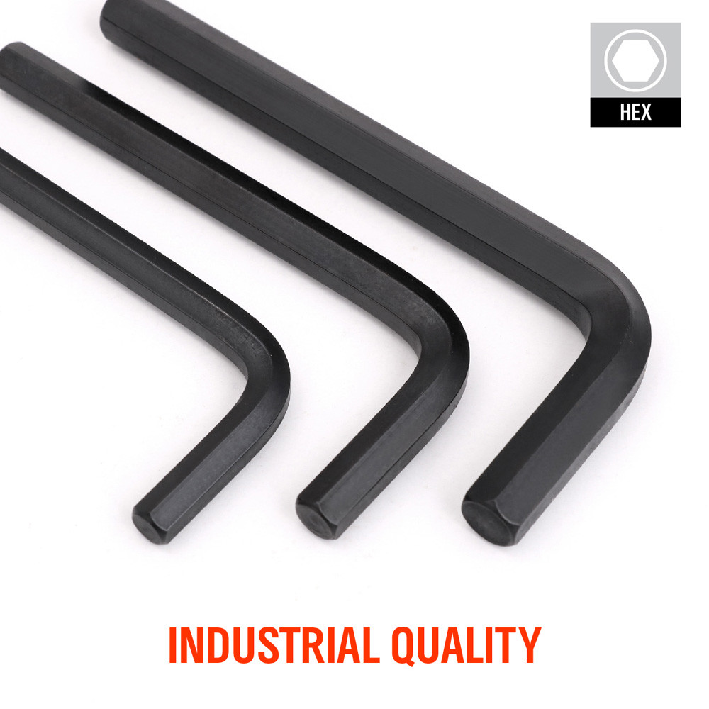 Allen Wrench Hex Key Set 31pc Set METRIC & SAE Standard Short Long Arm CrV Steel