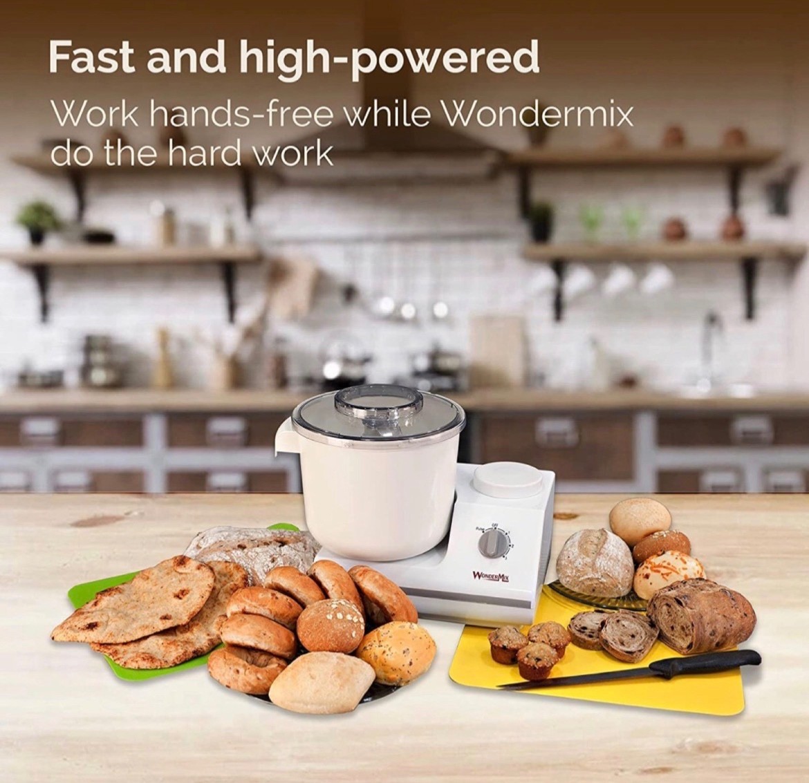 WonderMix Revolution Stand Mixer – Includes Blender & Whips – Wondermill Brand