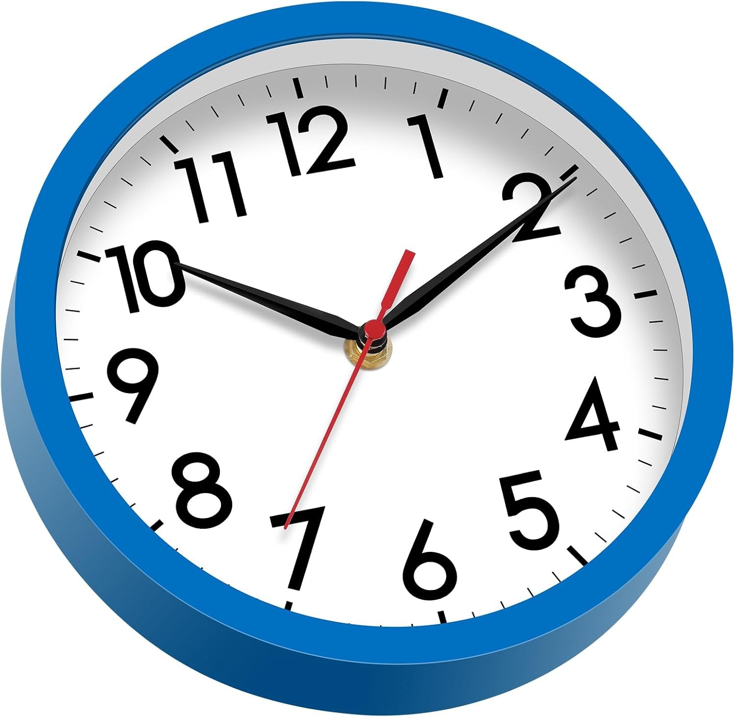 Silent Wall Clock Non-Ticking Analog Battery Operated – Home Office Kitchen Deco