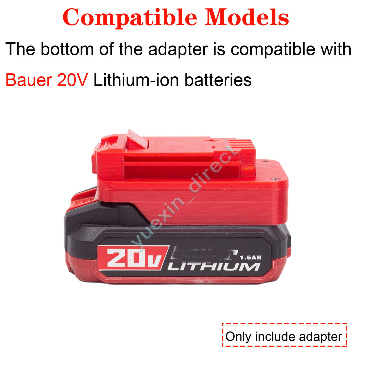 Battery Adapter For Bauer 20V Battery Convert to for Porter Cable 20V Tools
