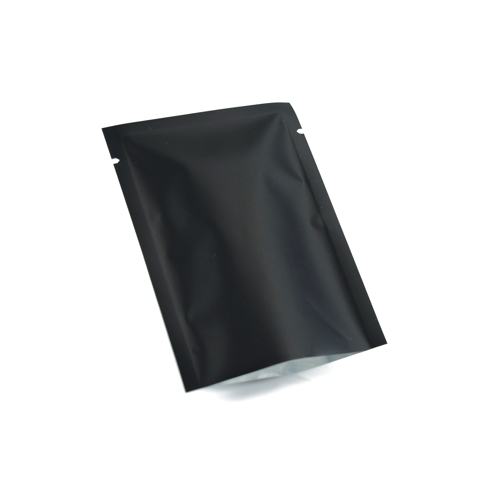 100 Double-Sided Matte Black Open Top Mylar Foil Sample Snack Pack Storage Bags