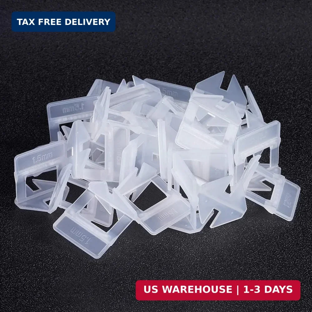 Tile Leveling System Clips – 400 Pcs Clips(1/16″ (1.5mm))