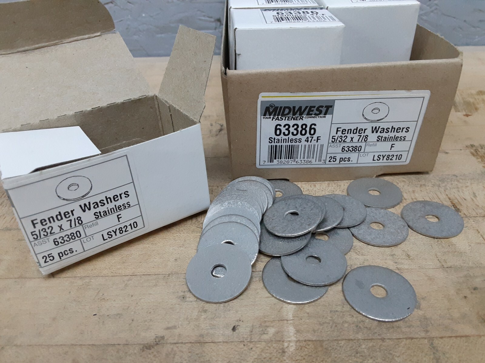 Midwest Fastener Stainless Steel 5/32 x 7/8-Inch Fender Washer, 200-Pack