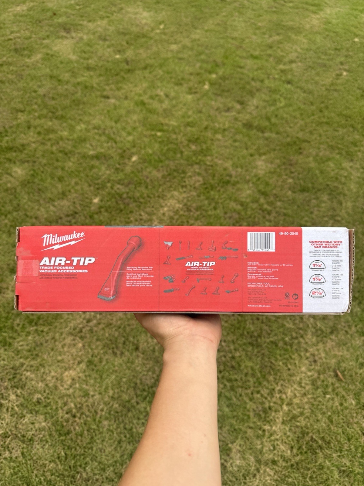 Milwaukee 49-90-2040 AIR-TIP Claw Utility Nozzle Attachment w/ Brushes