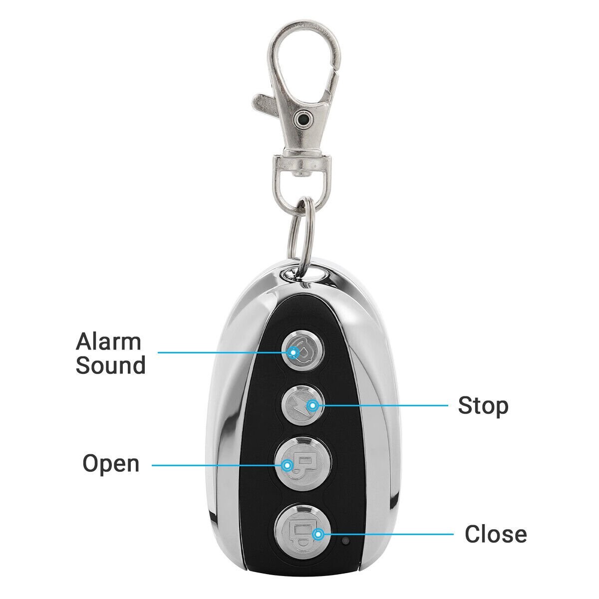 2PCS 433MHz Remote Control Backup Key Sliding Gate Opener Automatic Operator