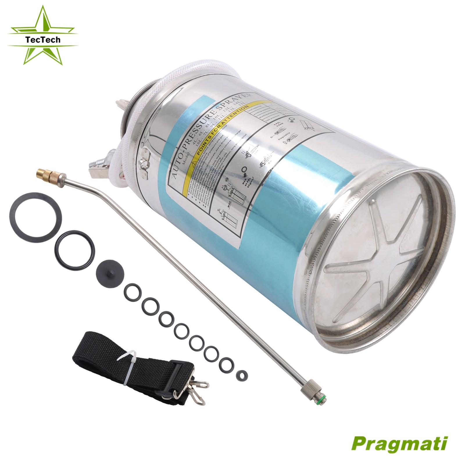 Stainless Steel Sprayer 1.5 Gallon Hand Pump sprayer Lawn and Garden Cleaning
