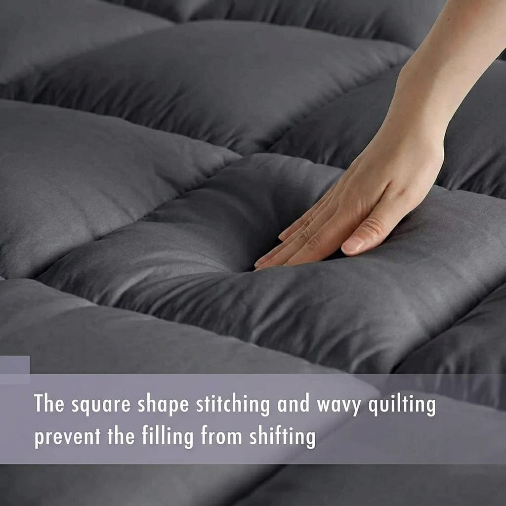 Extra Thick Mattress Topper 10cm/4 Inch Bounce Back Protectors Heavy Filling Pad