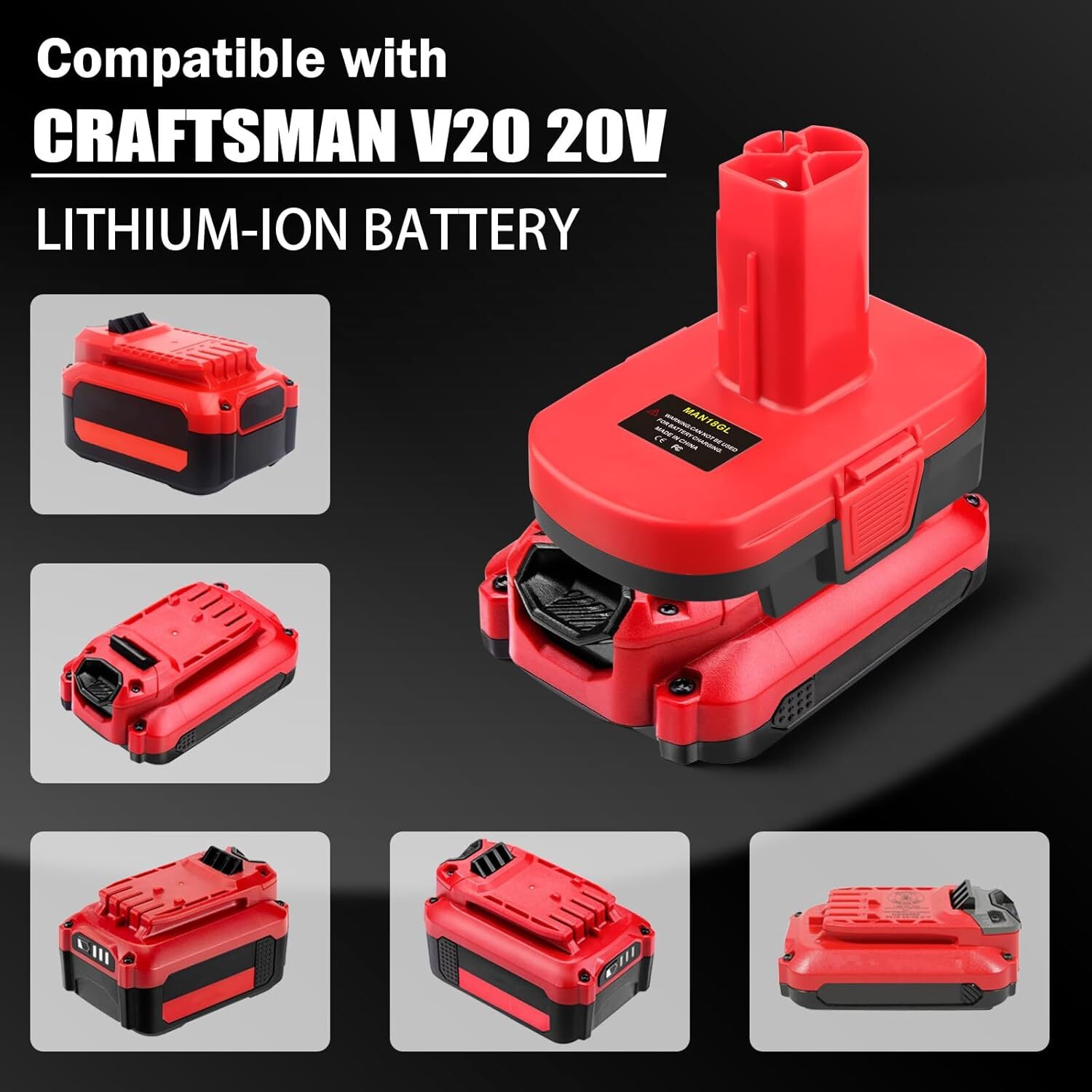 Adapter for Craftsman 19.2v Tool for Craftsman 20V Battery to 19.2V Drill