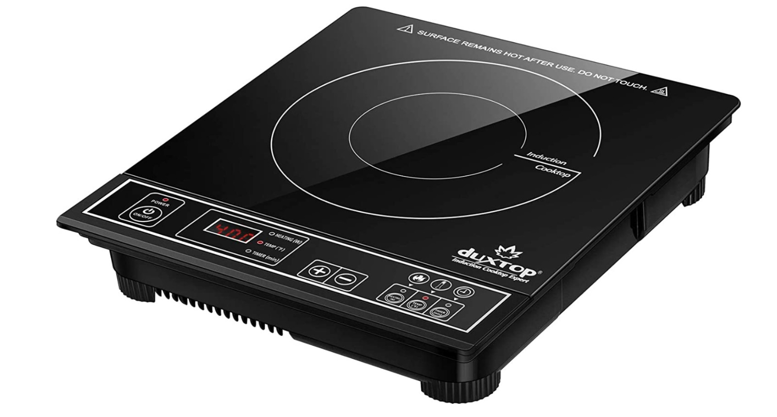 Duxtop 1800W Portable Induction Cooktop Countertop Burner, Silver 8120MC/BT-180G