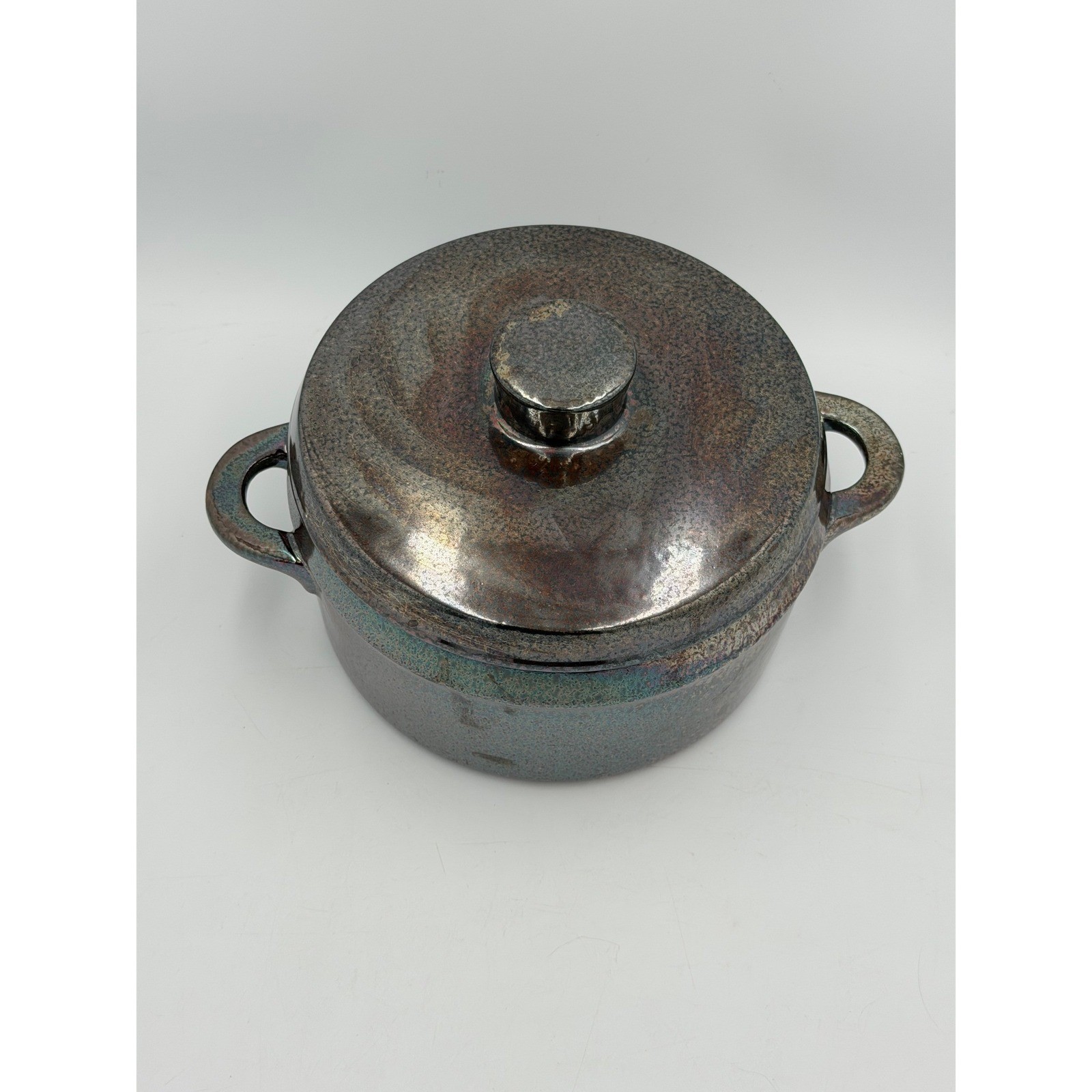 Rorstrand Peru Luster Glaze Lidded Casserole Sweden MCM
