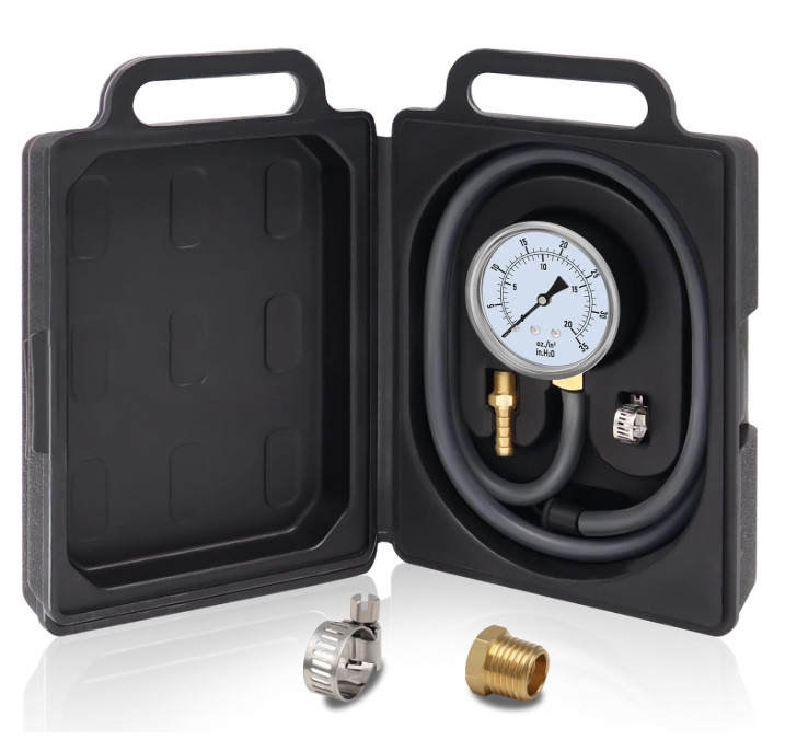 Gas Pressure Tester Manometer 0-35″ W.C with Gauge Hose for Natural LP Gas