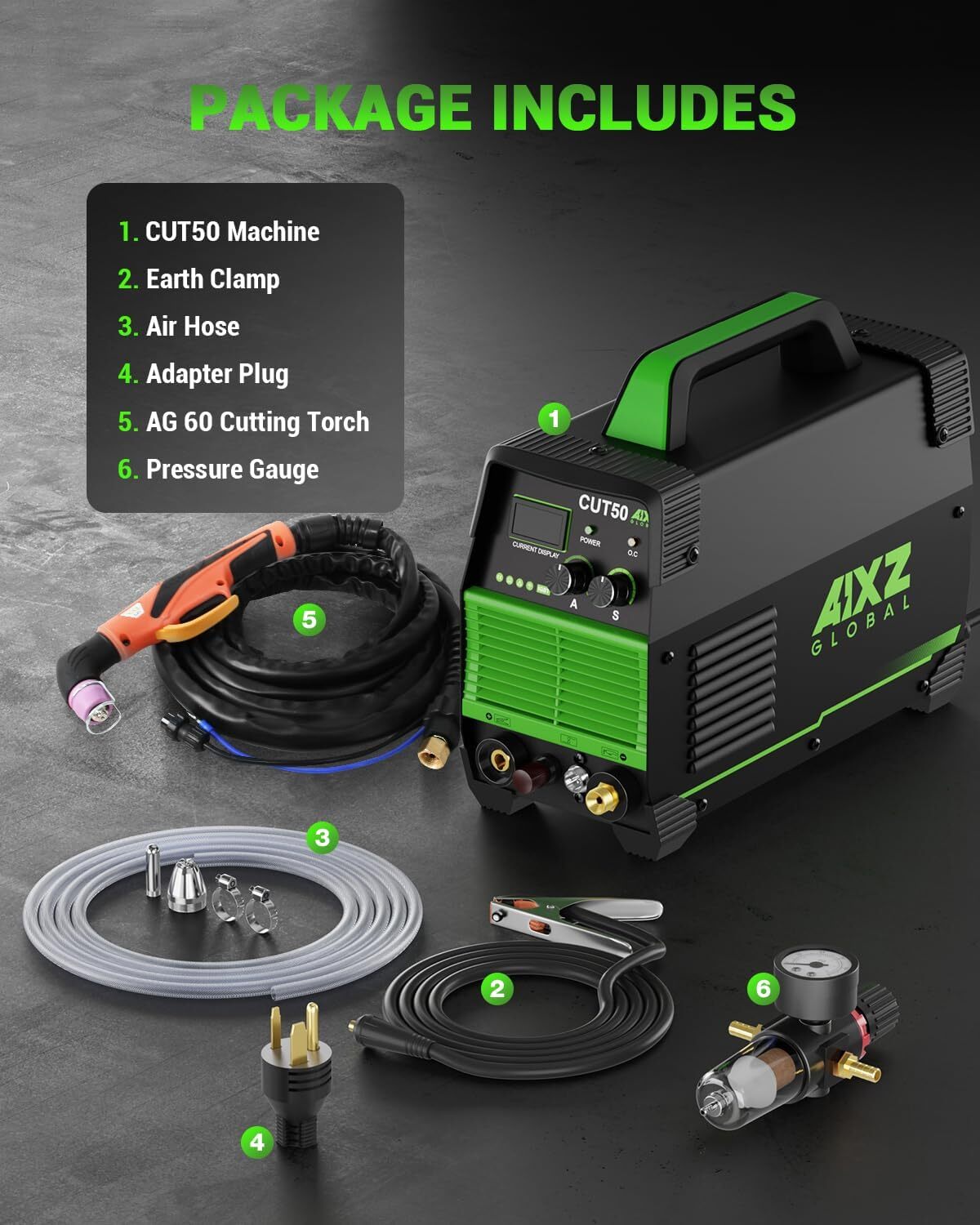 110/220V Non-Touch HF, Plasma Cutter with Helmet &Gloves For HOME DIY US STOCK