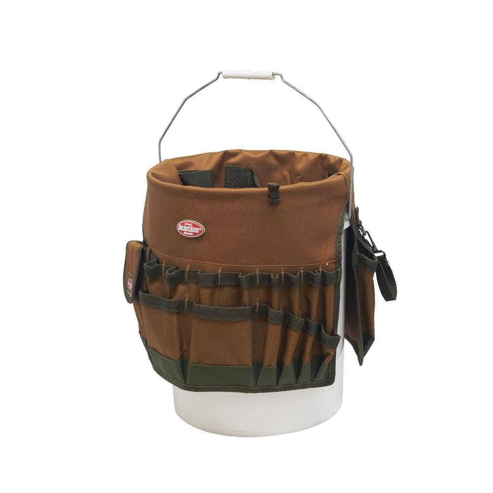 Bucketeer 5 Gal. Bucket Tool Organizer in Brown