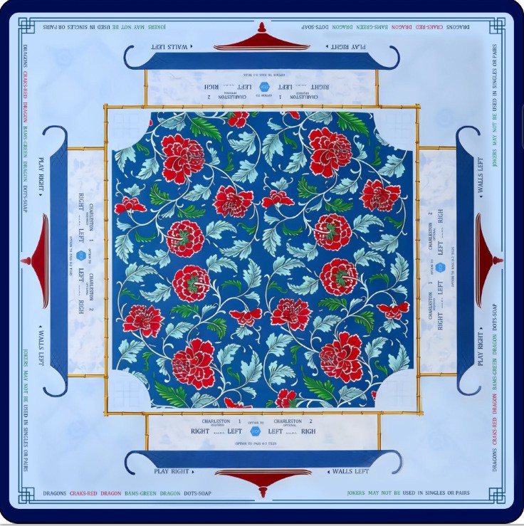 American Mahjong Diatomite Table Mat Non Slip Silent Rubber Base