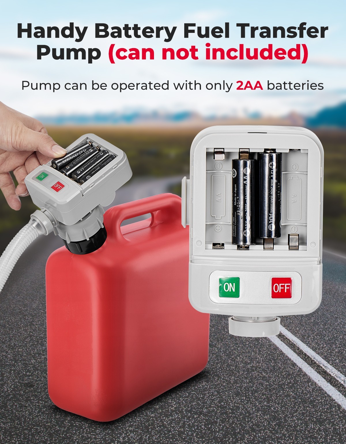 Battery Powered Electric Fuel Transfer Pump Portable for Gas Oil Water Liquid