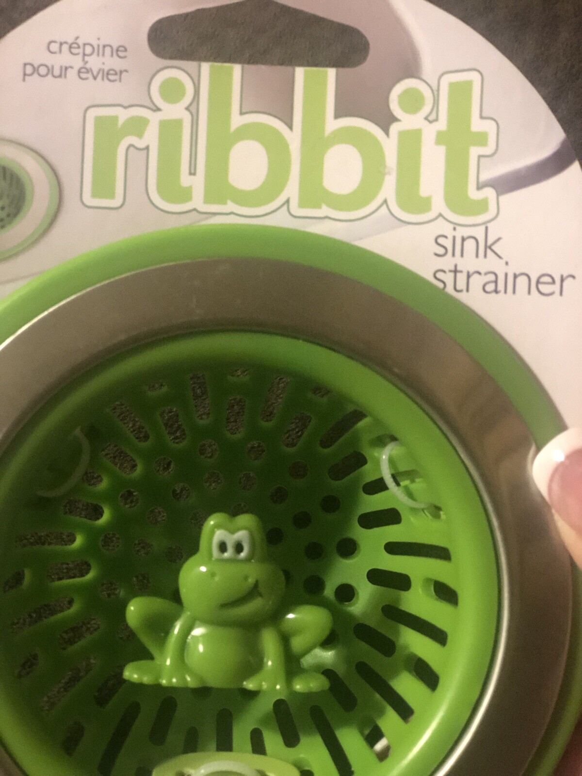 Joie Ribbit Frog Sink Strainer Stainless Steel And ABS Plastic