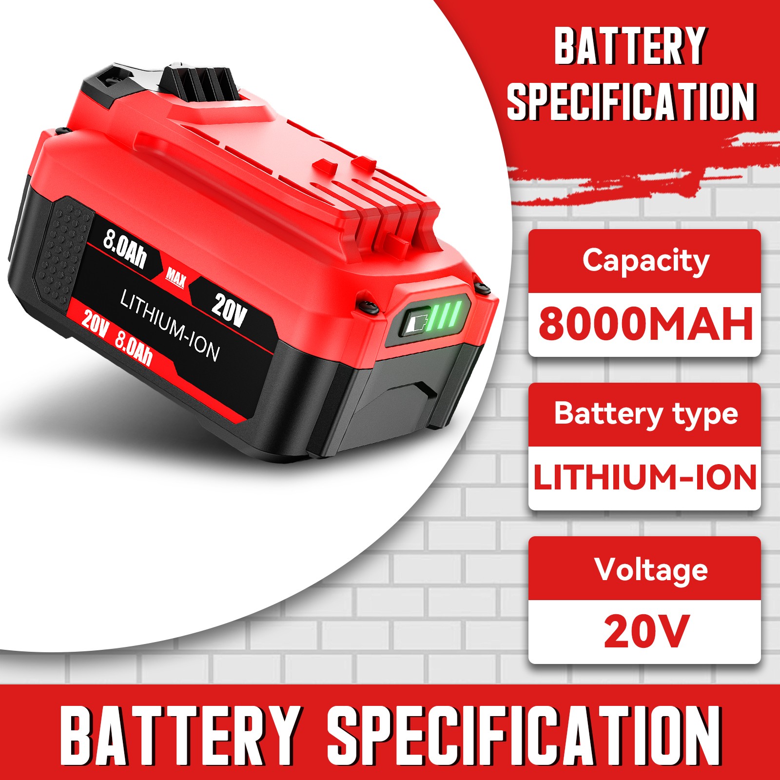 20V Battery / Charger For Craftsman 20 Volt V20 Li-ion CMCB206 CMCB202 CMCB201