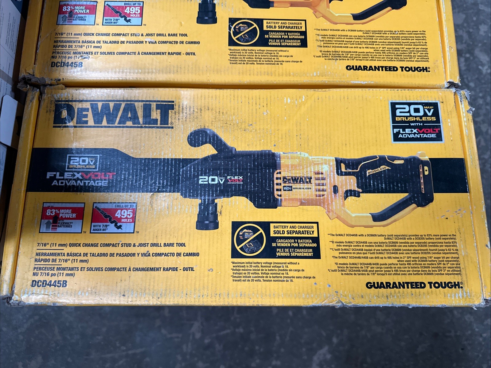 DEWALT DCD445B 20 V Drill Set – Yellow