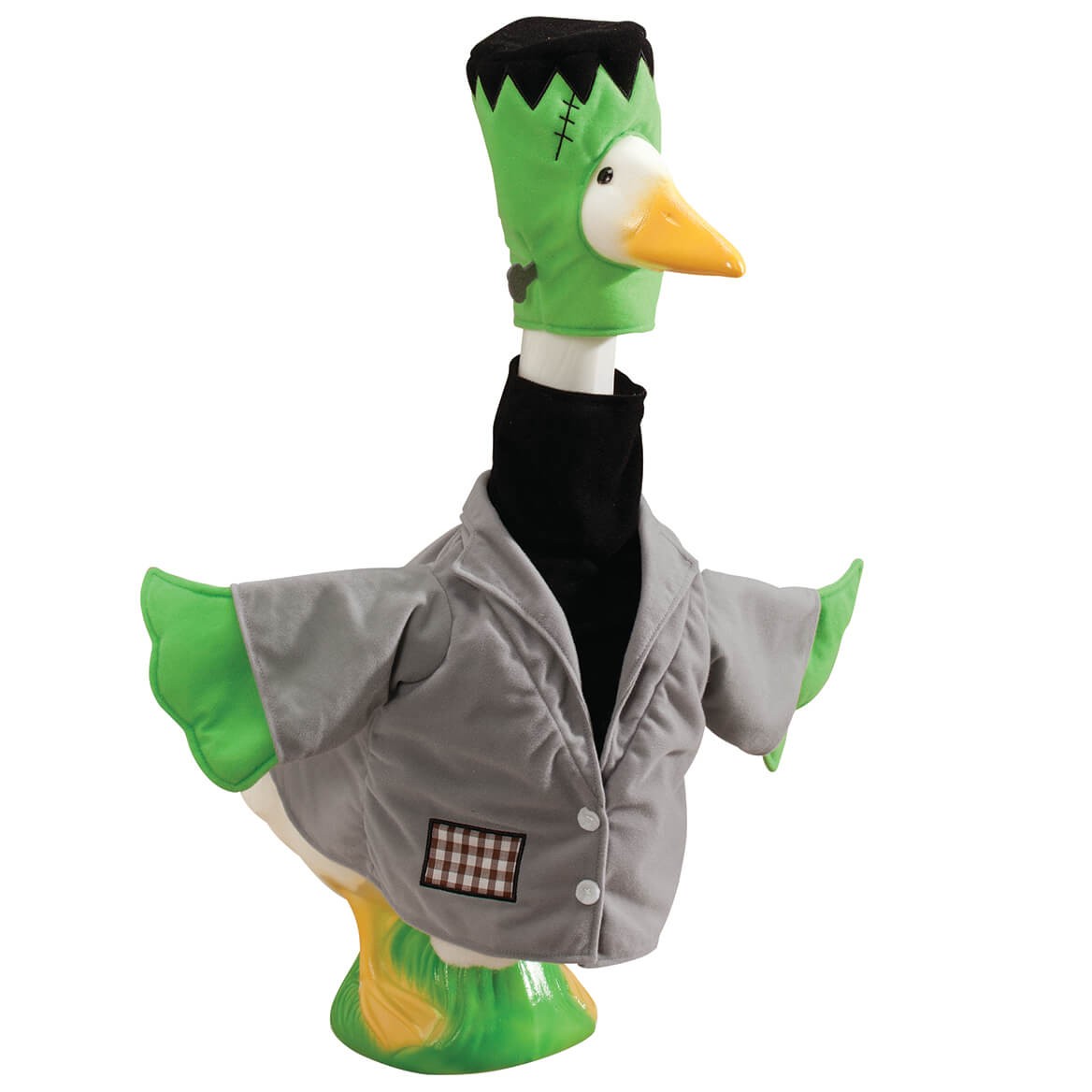 Gaggleville Frankenstein Goose Outfit, Fits 23″ H Large Porch Goose by Fox Valle