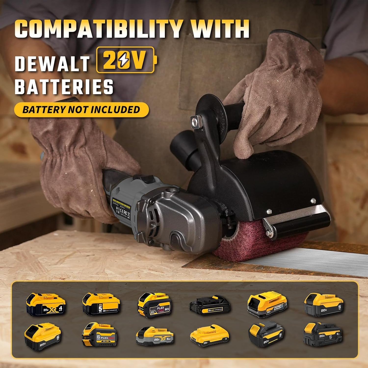 Cordless Burnishing Polishing Machine for Dewalt 20V Max Battery (No Battery), S