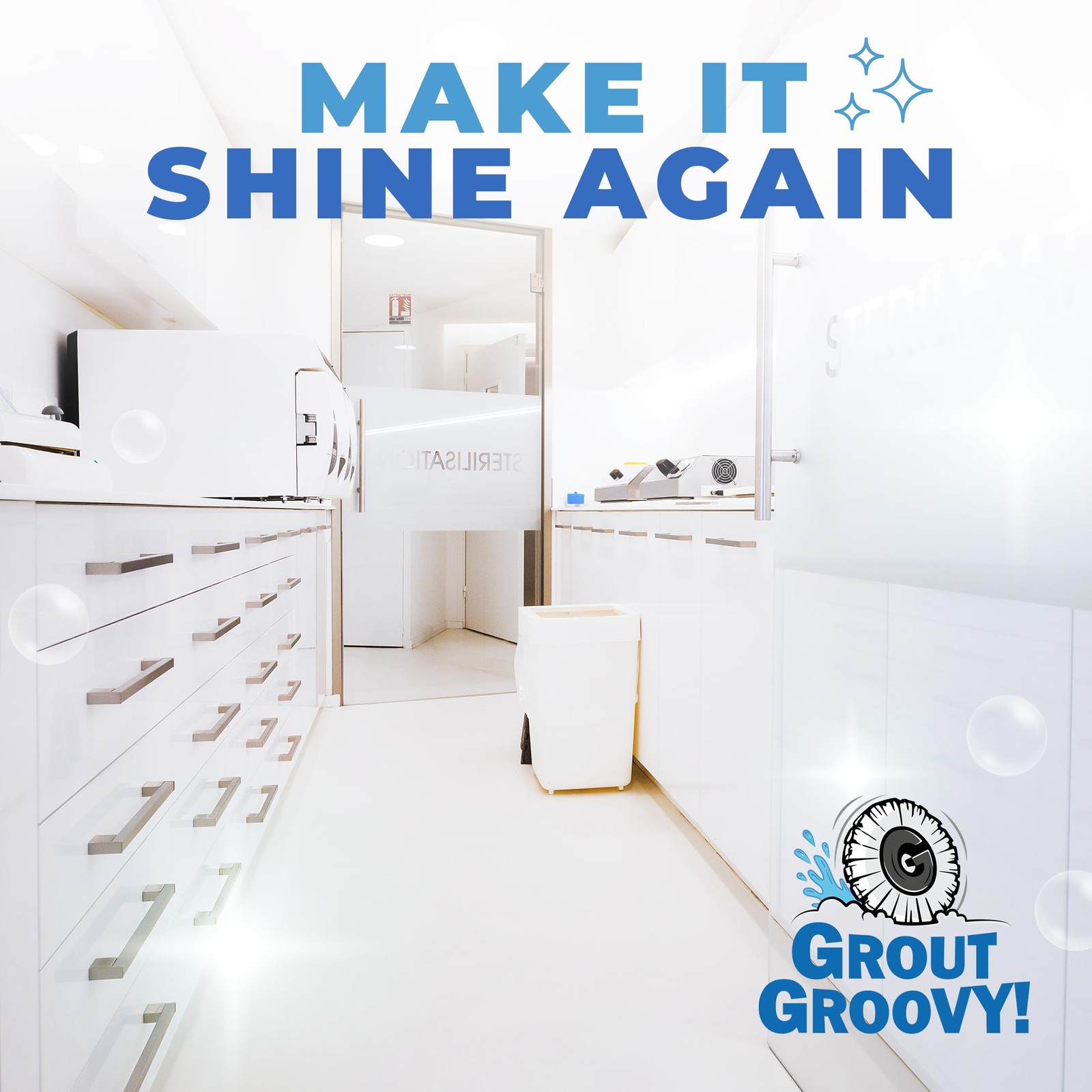 Electric Stand Up Lightweight Grout Cleaning Machine Easy to Use Tile Grout