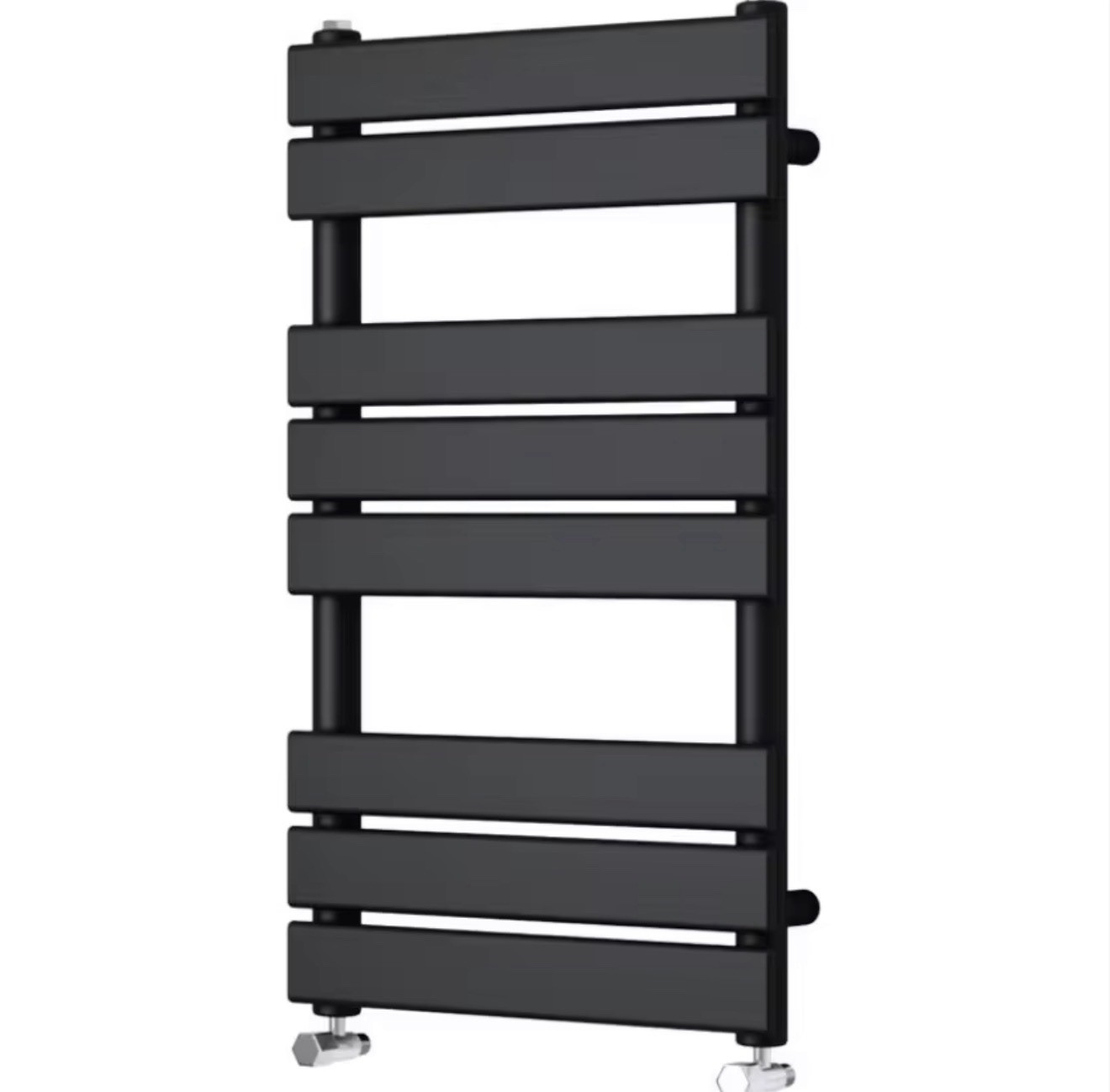 Hydronic Towel Warmer Straight 20”x 40” Wall Mount Black