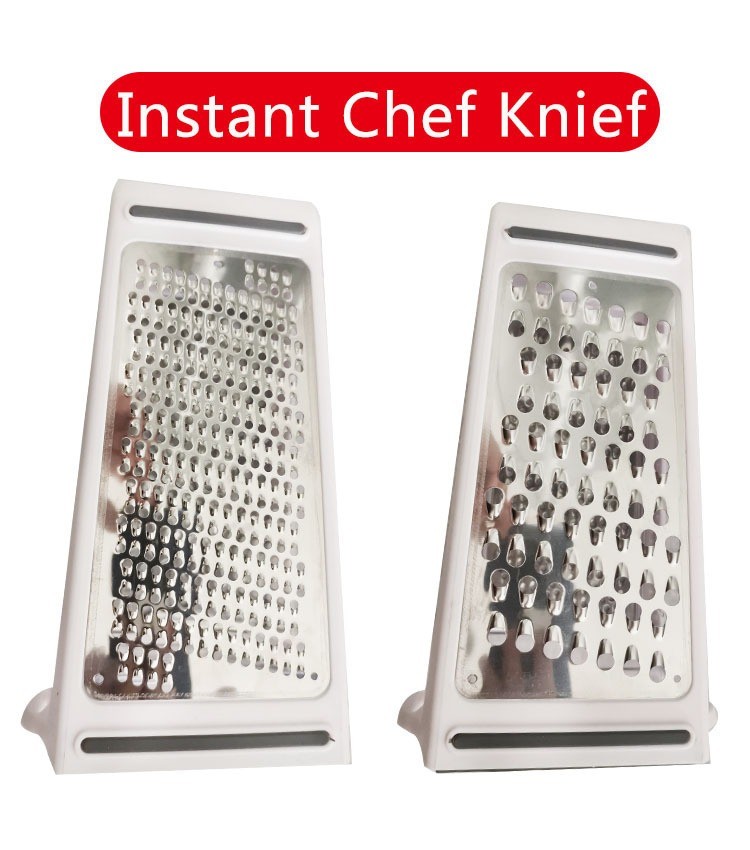 1PC Stainless Steel Kitchen 2 Sided Cheese Grater Food Vegetable Slicer Shredder