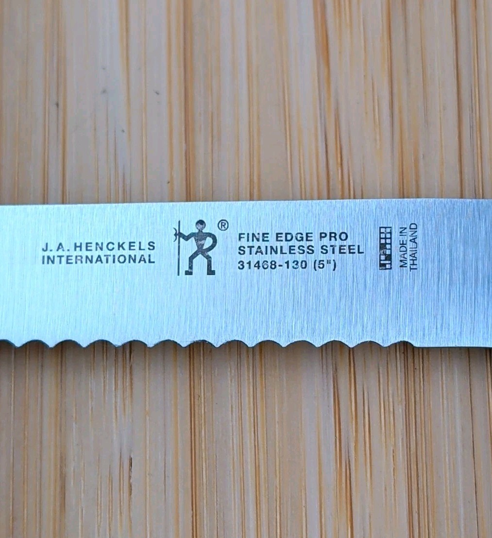 Henckels FINE EDGE PRO 5-in UTILITY Knife, SERRATED, Stainless Steel, 31468-130