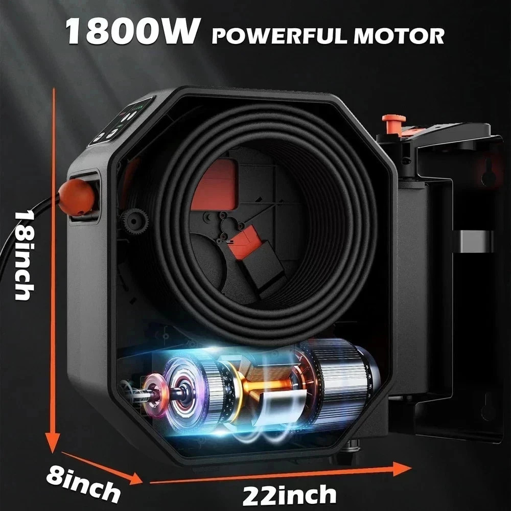 5000PSI GFCI Pressure Washer – 100FT Hose, Foam Cannon & 5 Nozzles
