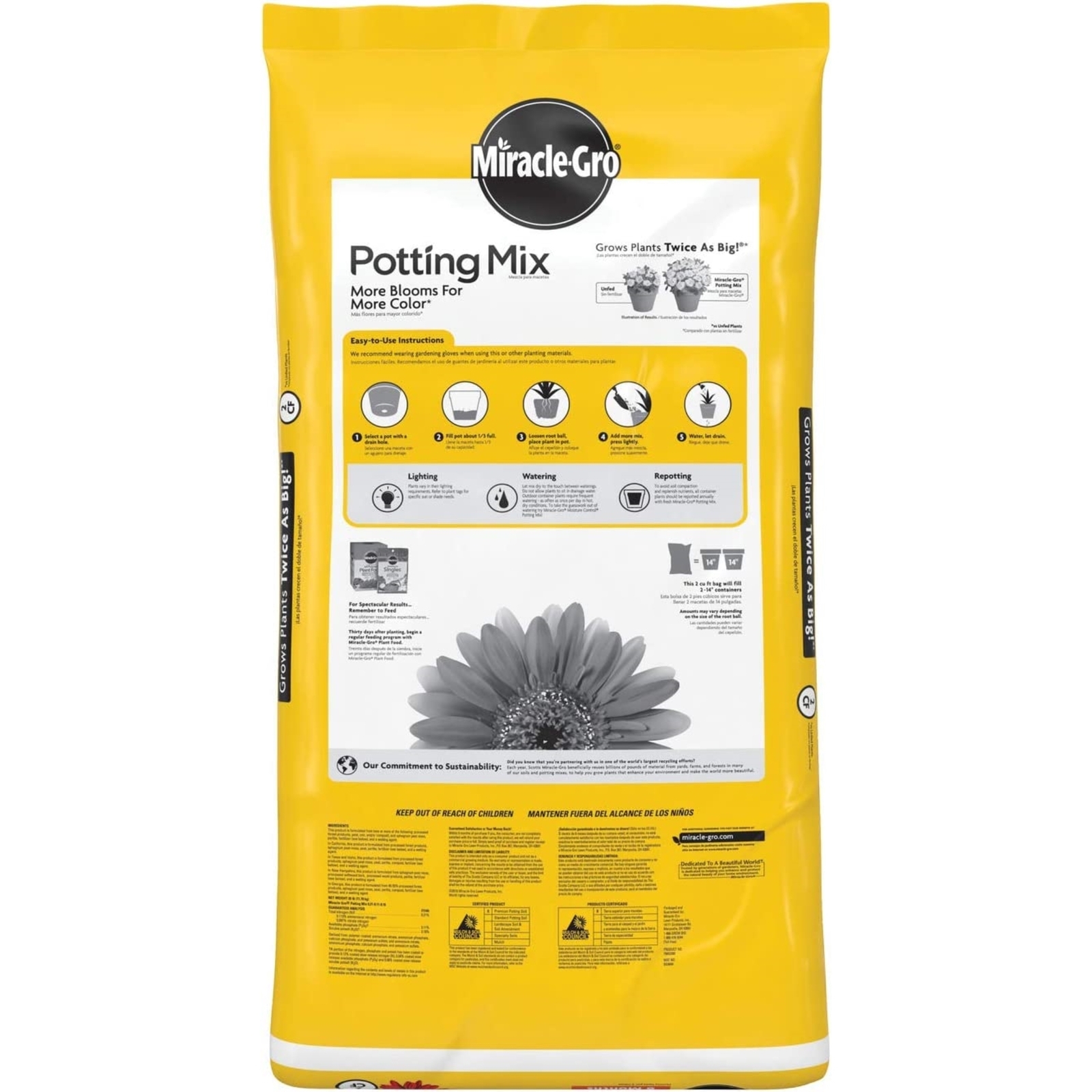 Miracle-Gro Potting Mix – 2 CUFT