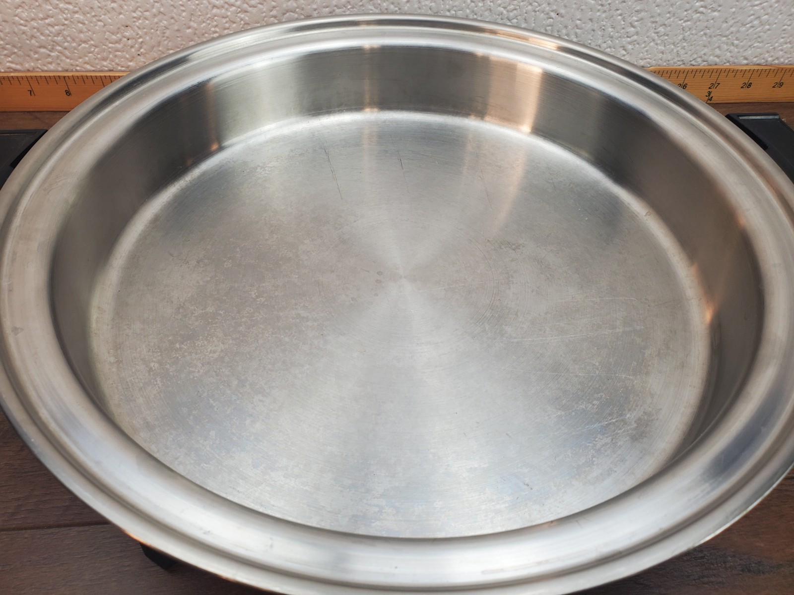 Vtg Lifetime 12″ Liquid Core Electric Casserole Skillet E19762 Tested 1998 Clean