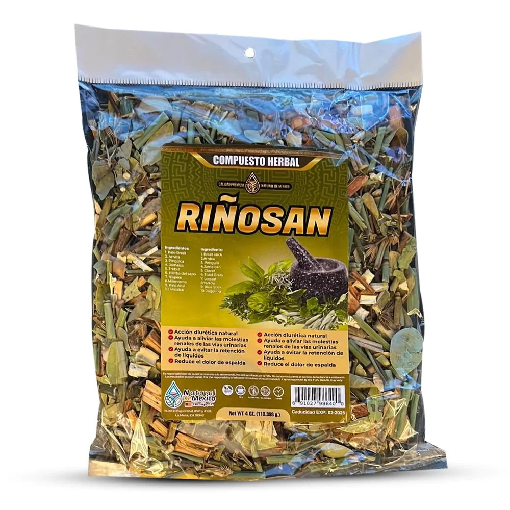 Riñosan, Compuesto Te Herbal 4 oz. Riñosan Compound Tea 4 Oz. Natural de Mexico