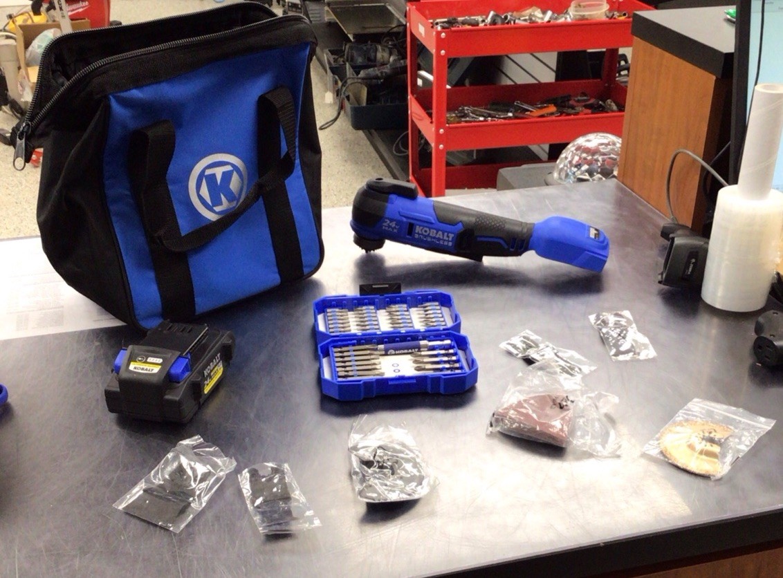Kobalt 24V Muti-tool Cordless KMT-224B-03 w/ Battery Blades Kit & Drill Bit Set
