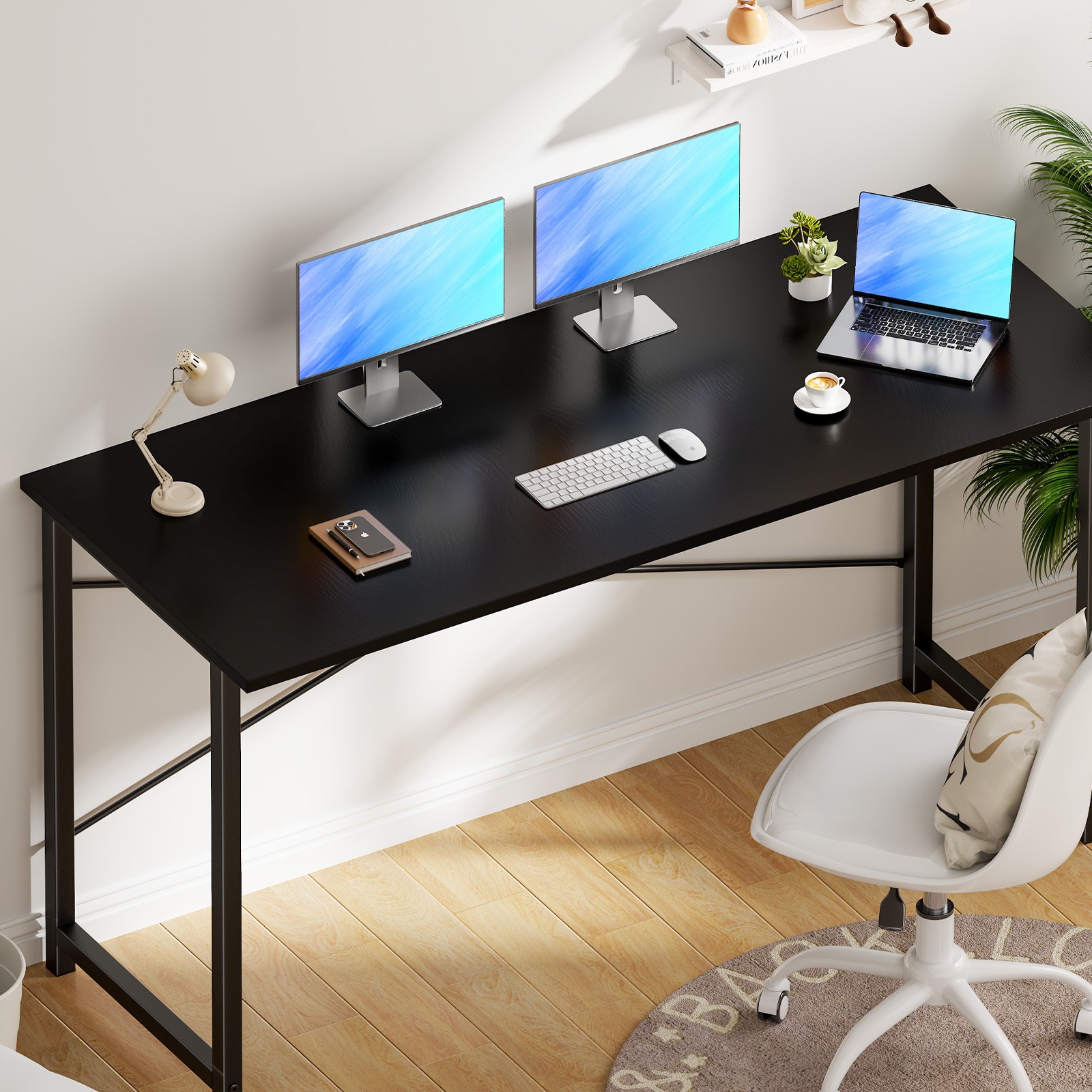 32″-63″ Simple Home Office Computer Desk Writing Work Study Table Storage Bag