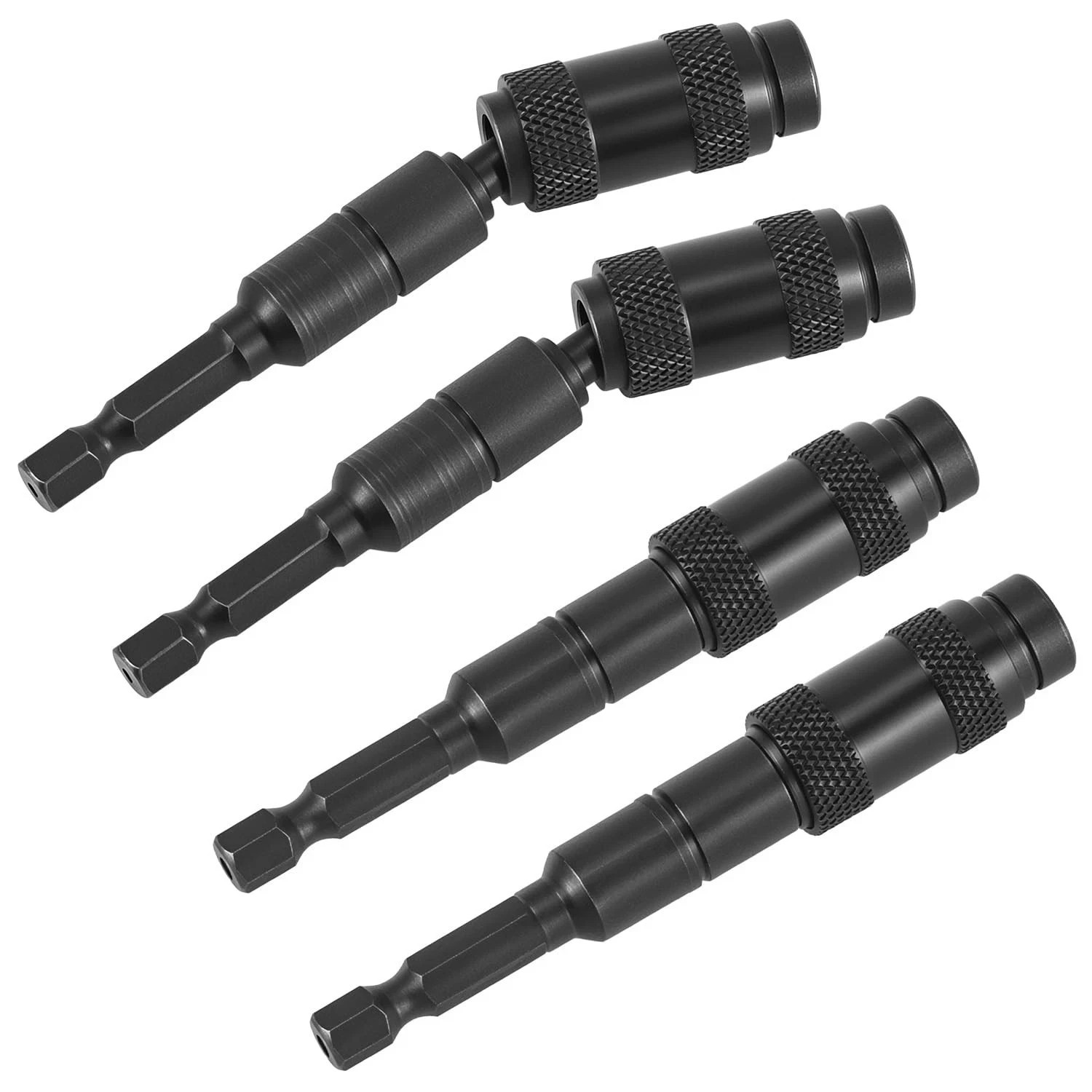 4 Pack Magnetic Swiveling Bit Tip Holder 1/4 Inch Rotary Drill Pivot Bit Holder