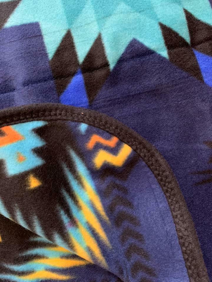 wholesale western fleece blanket native design