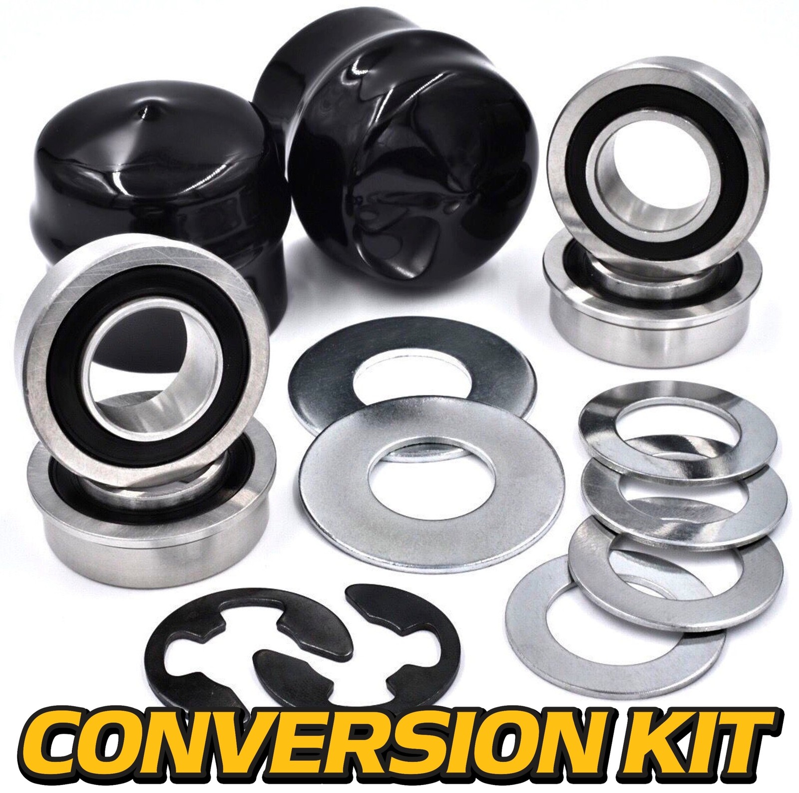 Front Wheel Bushing to Bearing Conversion Kit for 532124959 Husqvarna AYP Poulan