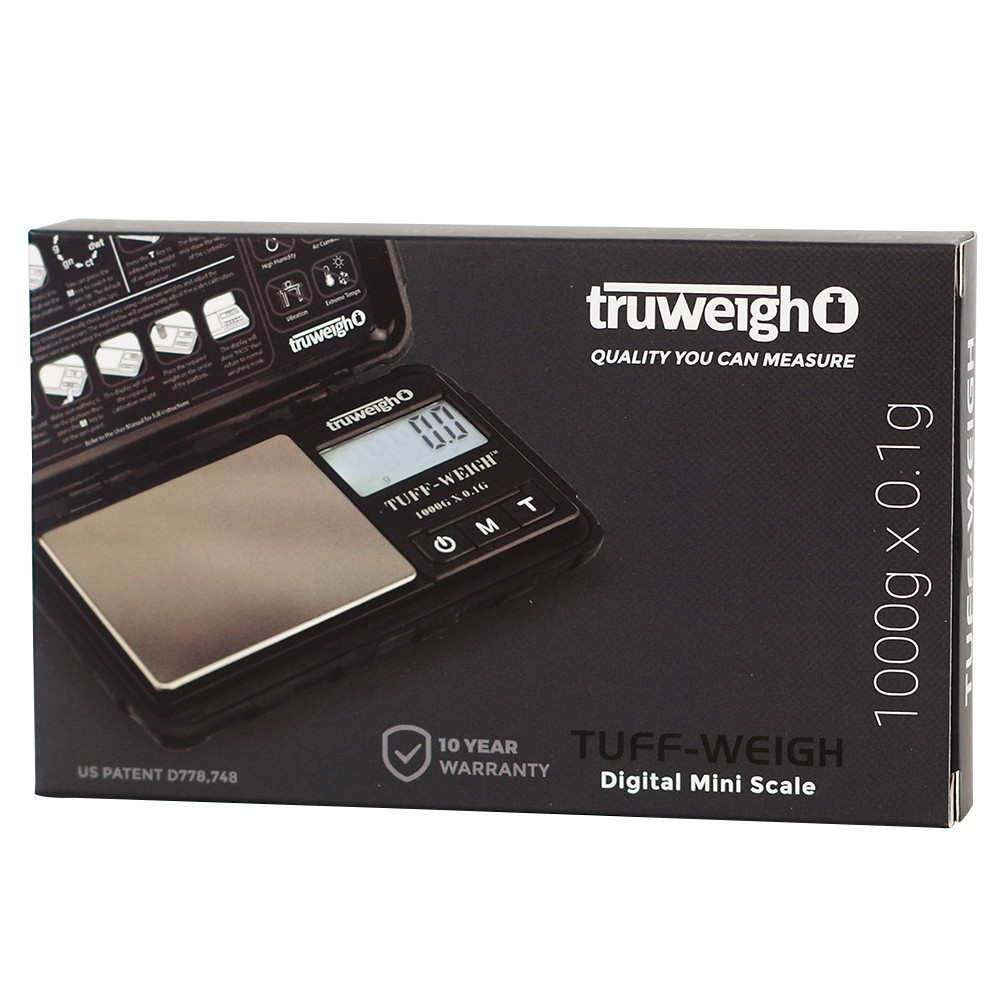 Truweigh Tuff-Weigh 1000g x 0.1g Digital Mini Scale Kitchen Craft Colors New