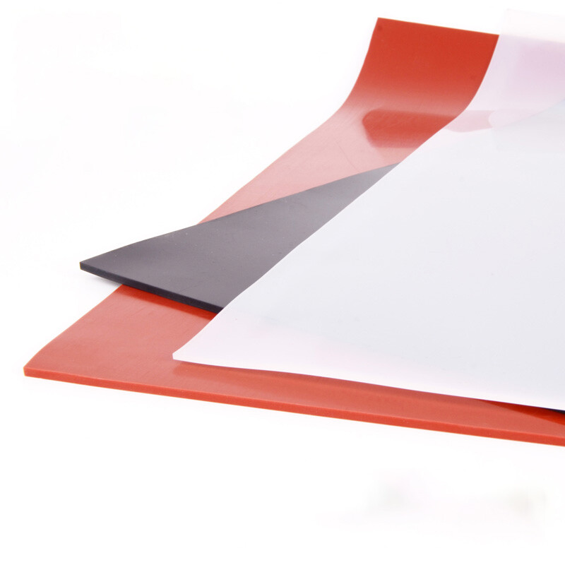 Silicone Rubber Sheet 0.1mm~3mm High Temperature Resistance Black/Clear/White
