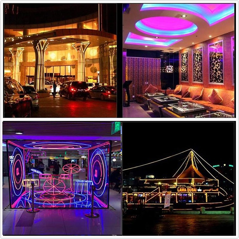 12V 360° Degree Bright Neon LED Strip Waterproof IP68 Underwater Outdoor Lights