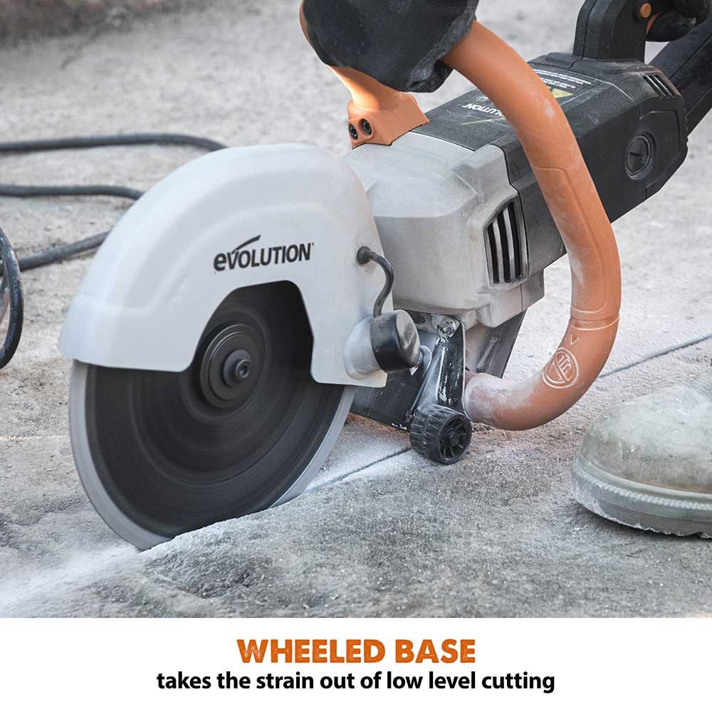 Evolution R230DCT: 9 in. Electric Concrete Cut-Off Saw with 9 in. Diamond Blade