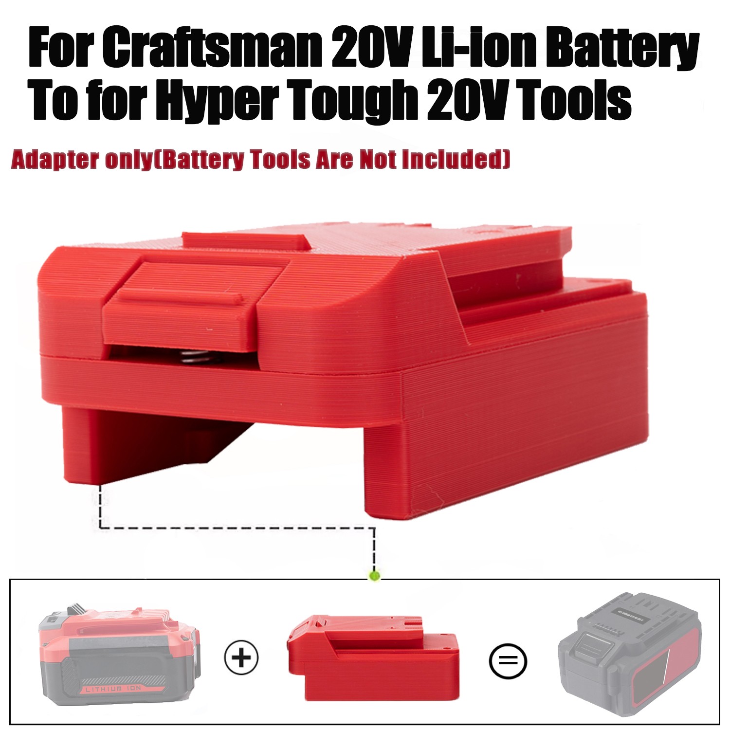Battery Adapter For Hyper Tough 20V Tools To For Craftsman 20V Li-Ion Battery